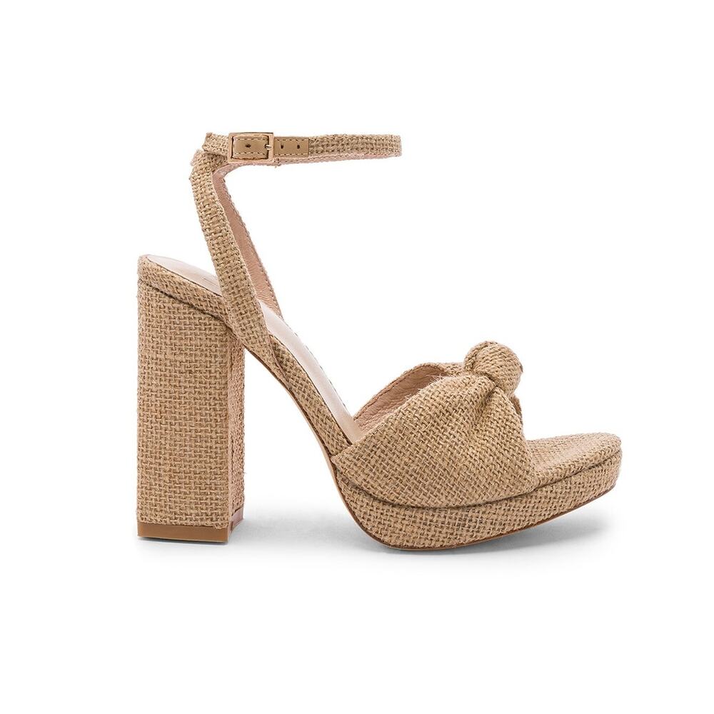 LPA Woven Tan Alessia Platform Sandals Size 9
